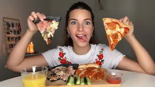 МУКБАНГ пицца pizza || не ASMP || MUKBANG