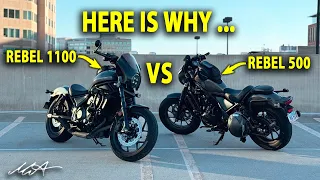 BUY the HONDA REBEL 1100 instead of the REBEL 500!